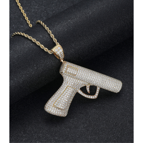 New arrivals hiphop  gun pendant