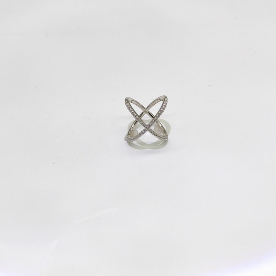 Silver Cross Wrap Ring